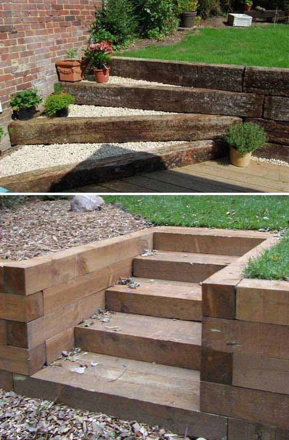 Awesome DIY Ideas to Make Garden Stairs and Steps