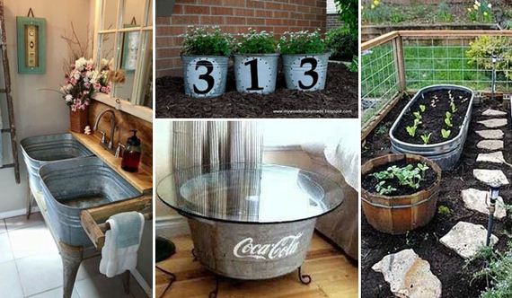 How To Reuse and Repurpose Galvanized Tub & Buckets