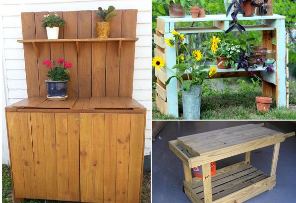 DIY Potting Bench Ideas