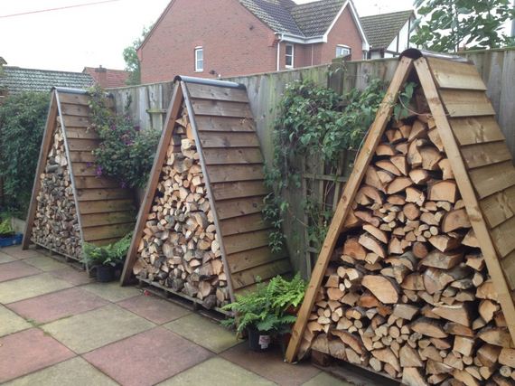 Easy DIY Outdoor Firewood Racks