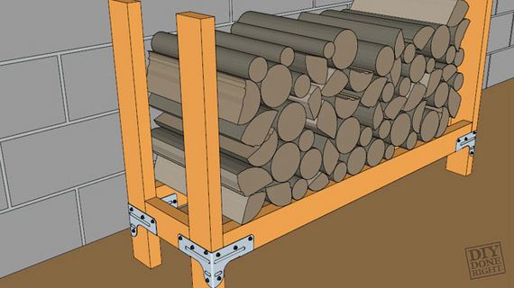 Easy DIY Outdoor Firewood Racks