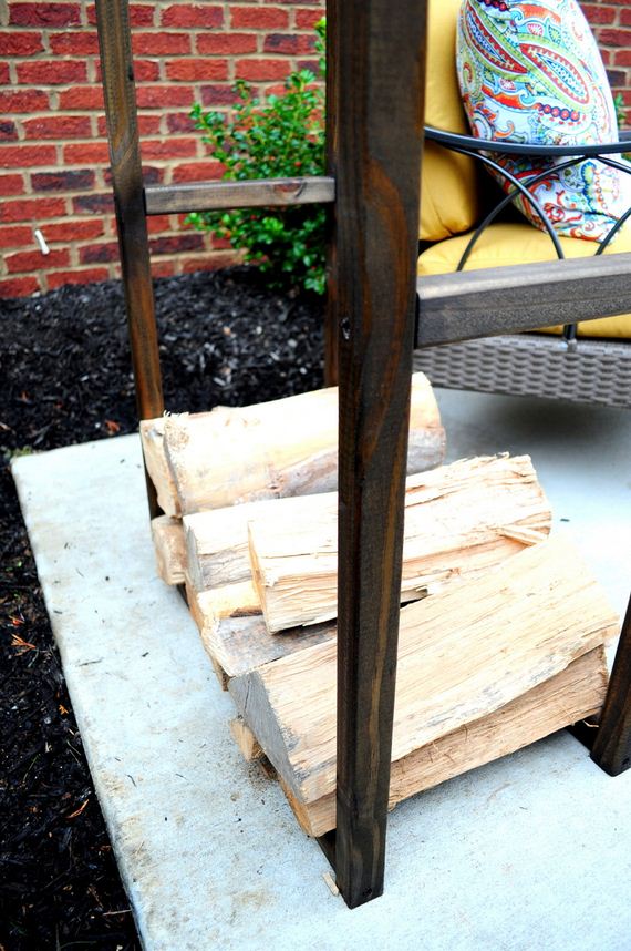 Easy DIY Outdoor Firewood Racks