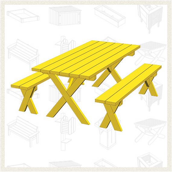 10 FREE Picnic Table Plans