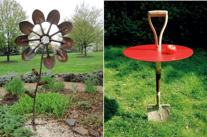 Cool Ways to Repurpose Old Garden Tools