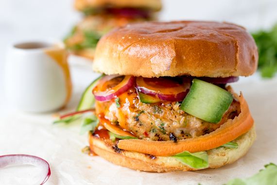 Spicy Thai Fish Burgers