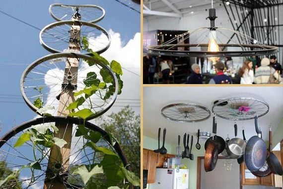 Awesome DIY Ways of Reusing Old Bike Wheels