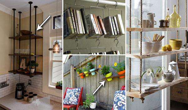 Cool Hanging Shelves