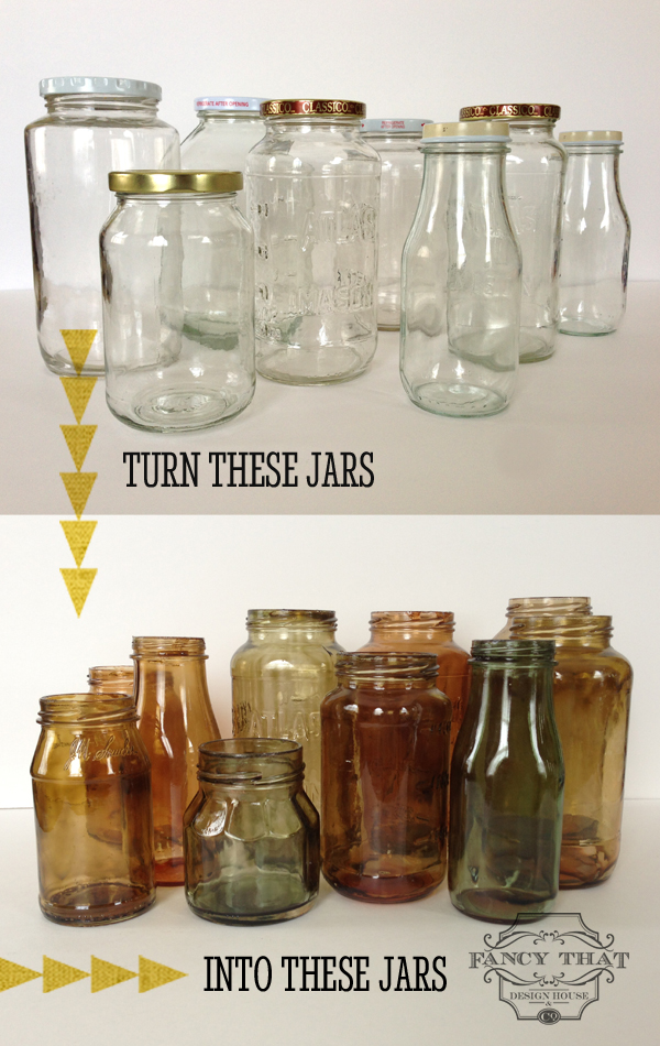 DIY Glass Mason Jars