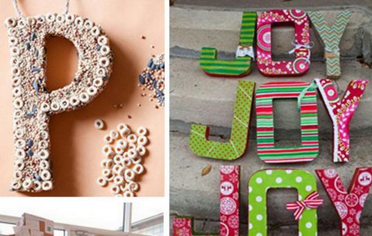 Cool DIY Cardboard Letters