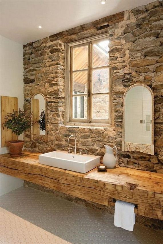 Awesome Rustic Farmhouse Bathroom Ideas