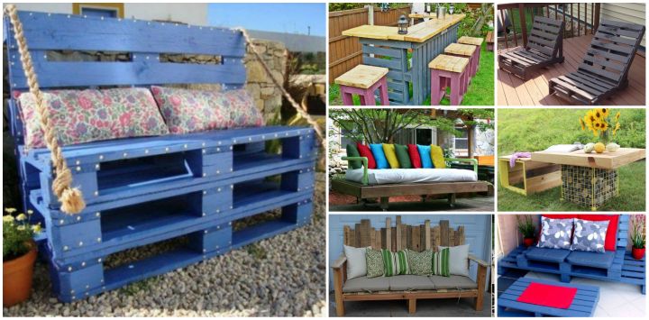 Amazing DIY Outdoor Pallet Furniture Tutorials