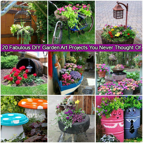 Awesome DIY Garden Art Tutorials