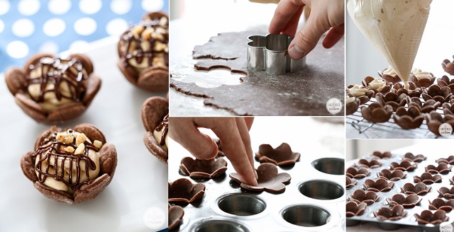 Bite-Sized Peanut Butter Pie with Chocolate Crust