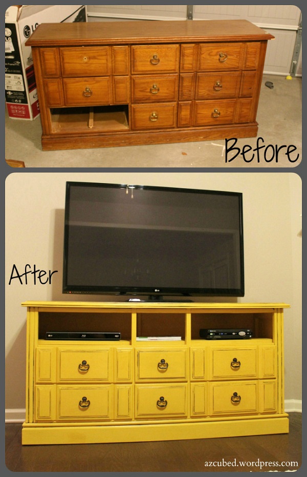 How to Make a Cool TV Stand From Old Dresser