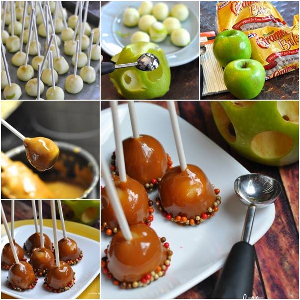 DIY Mini Caramel Apple Lollipop