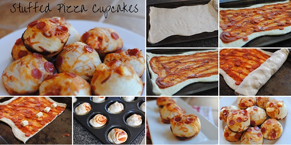 Amazing Stuffed Pizza Cupcakes Recipe