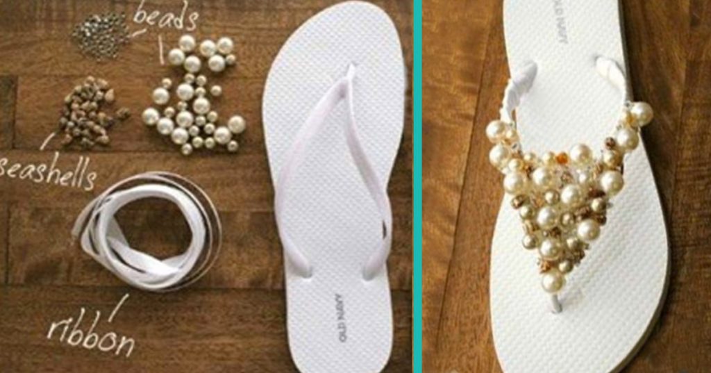 diy bling flip flops