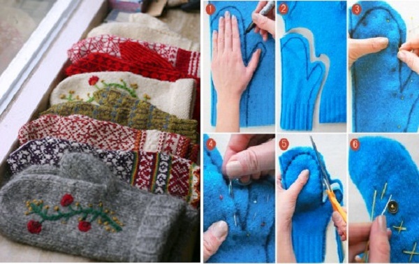 How To Make Mittens Out Of An Old Sweater