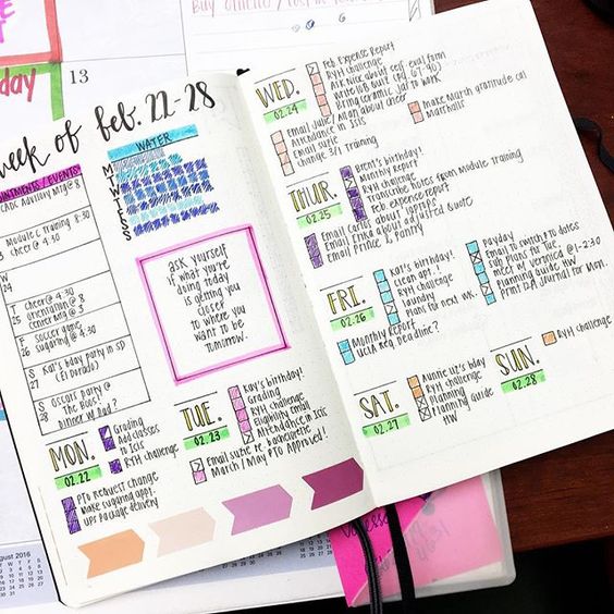 Awesome Bullet Journal Weekly Layout Ideas