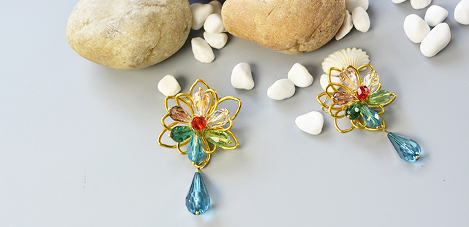 Fancy DIY Floral Earrings