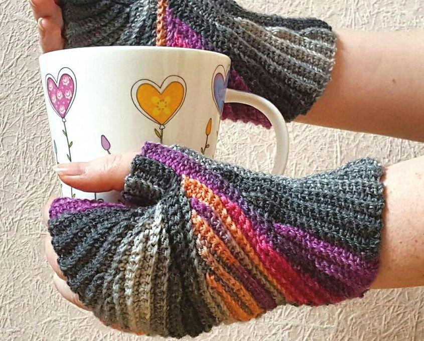 Cool Crocheted Fingerless Mitten Patterns