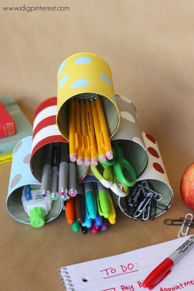 Awesome DIY Students Desk Organizers