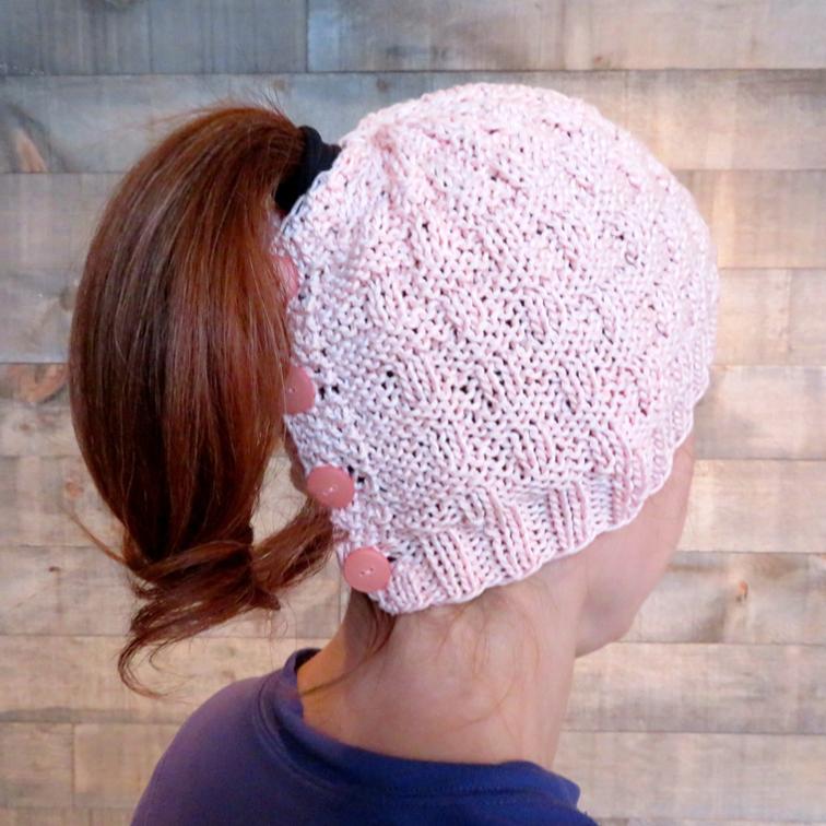 Amazing Knitted Messy Bun Hat Patterns