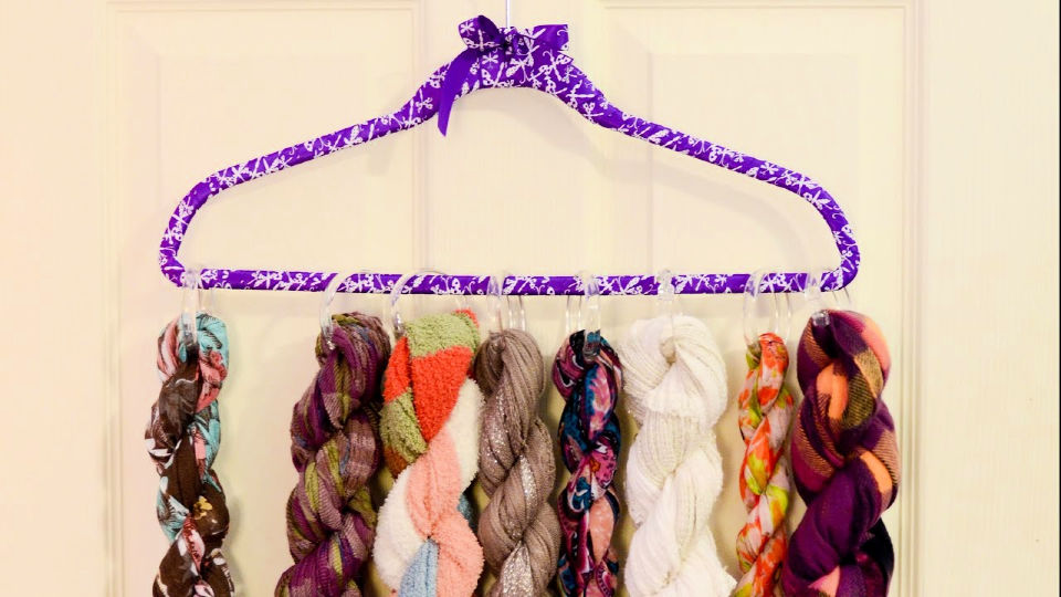 15 Amazing DIY Scarf Storage Ideas