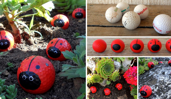 8 Adorable Golf Ball Ladybugs To Rock Your Garden