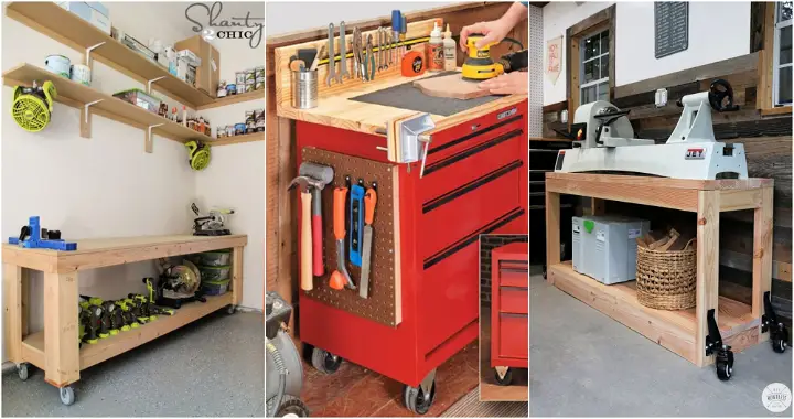 15 Cool DIY Rolling Workbench Projects