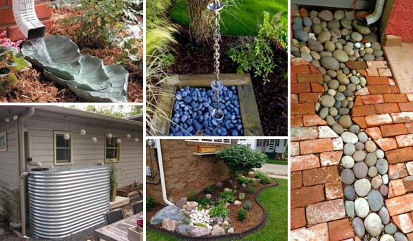 20 DIY Ideas For Decorative Downspout Landscapes