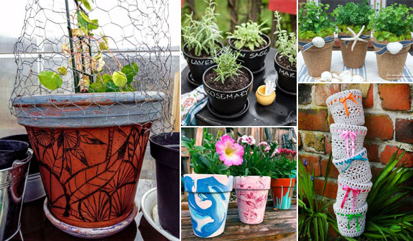 20+ Amazing Ways to Decorate Your Flower Pots