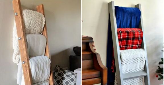 20 DIY Blanket Ladder Plan Blueprints Available for Free